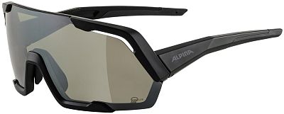 Превью  Велоочки ALPINA Rocket Q-Lite Black Matt, Линзы: Silver Mirror Cat.3 (A8679031)
